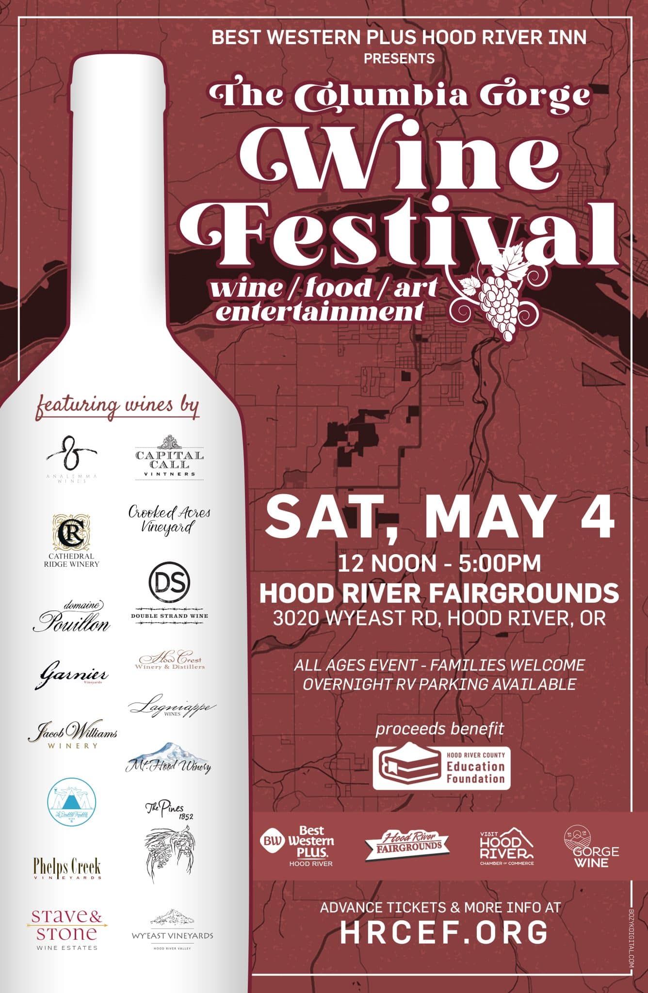 Columbia Gorge Wine Festival poster