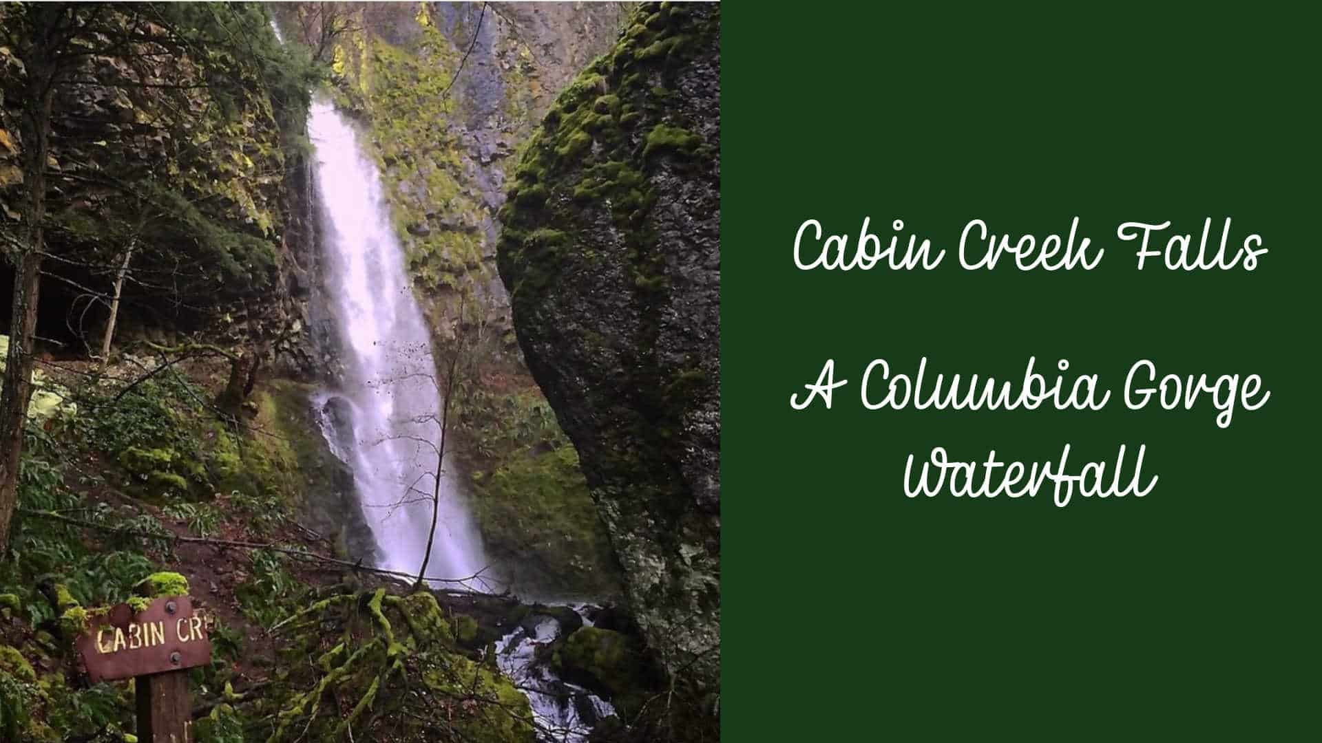 Cabin Creek Falls in a basalt canyon