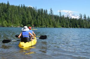 Kayaks on Lost Lake
