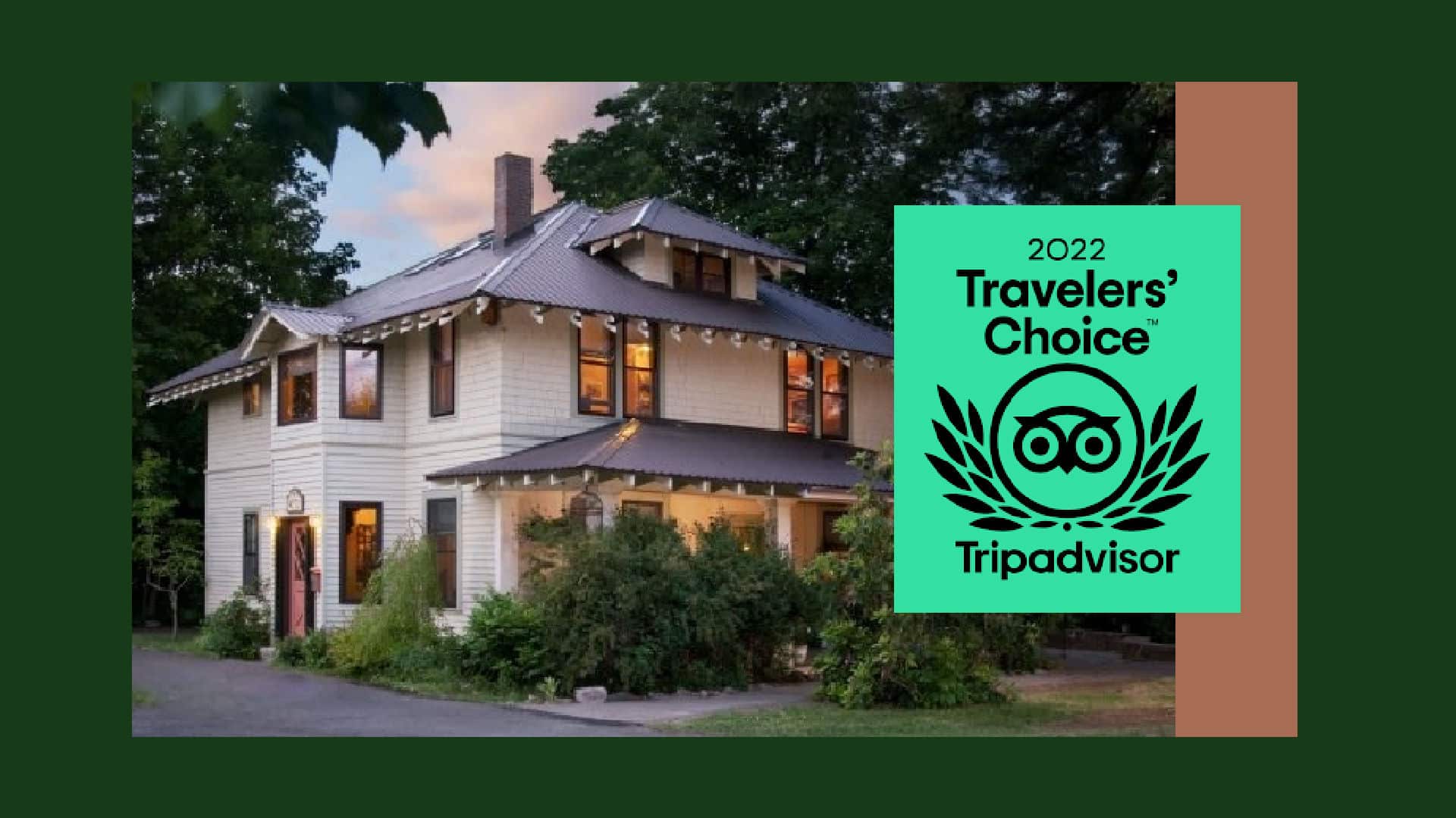 Old Parkdale Inn with a Travelers' Choice award