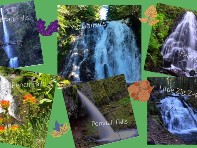 6 Waterfalls in the Mt Hood Region Banner