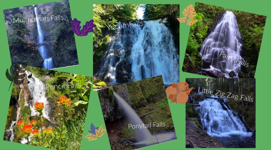 6 Waterfalls in the Mt Hood Region Banner