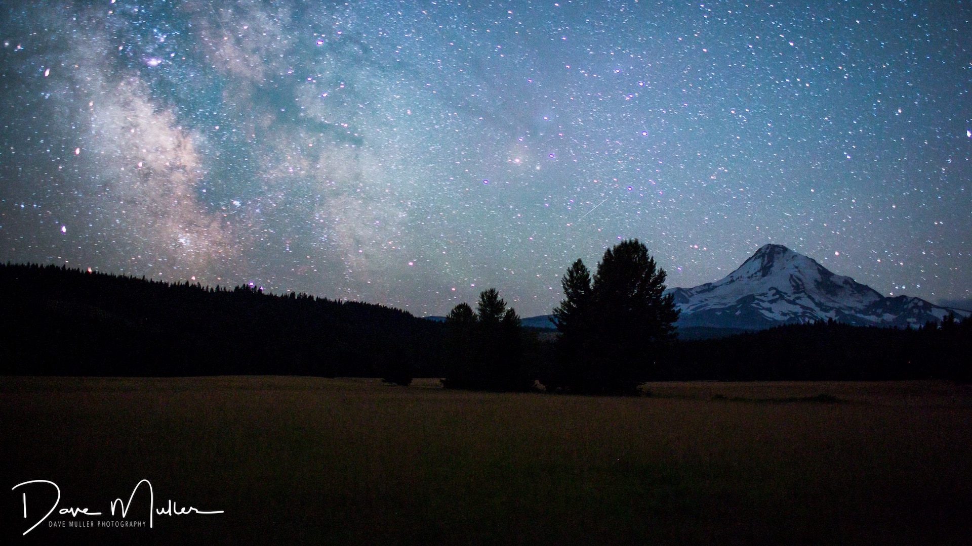 photo by Dave Muller of Mt Hood and the Milky Way